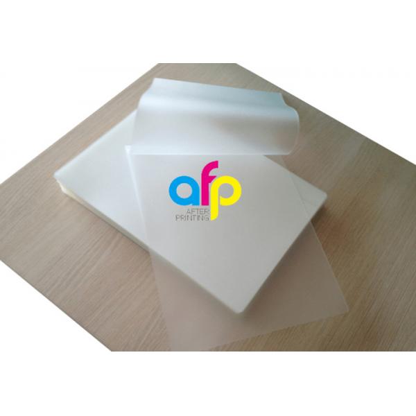 Quality 60~350 Micron Glossy Pet Polyester Pouch Laminating Film For Document Photo Menu for sale