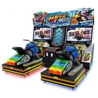 China 42 Inches 2 Players Racing Game Machine , Motorcycle Arcade Machine With Dynamic Seat factory