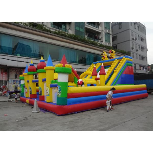 Quality Exciting Outdoor Blow Up Slide / Commercial Inflatable Slide For Amusement Park for sale