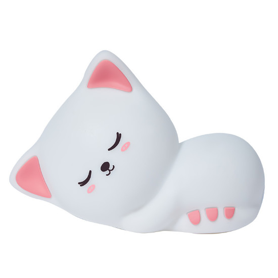 Quality LED Silicone Cat Decompression Pat Light LED Night Light Sleep Night Light Bedside Light for sale