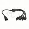 China IEC320 C14 4 x C13 UPS PDU Y Splitter Computer Monitor Power Cord 10A 250V Cable 60cm factory