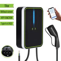 Quality Electric Car Wall Box AC EV Charger 11kw 5m Wire 3phase 380v 16A With APP OEM for sale