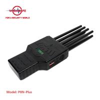 China UMTS Cell Phone Signal Jammer 8 Antennas 50 Meter 28W 3500mAh for sale