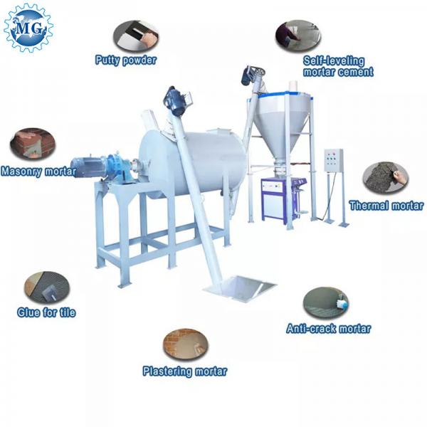Quality MG Dry Mortar Mix Machine With Ribbon Mixer Simple 35KW Plant 415V for sale