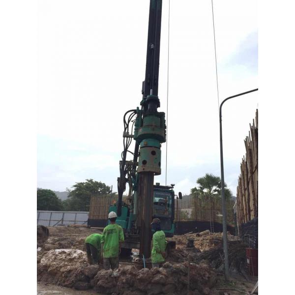 Quality Overall Transport Hydraulic Rotary Bored Piling Rig Machine , Foundation Piling Equipment Hire KR125K Torque 125k N.m for sale
