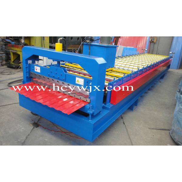 Quality Blue High Speed Roof Panel Roll Forming Machine / Roll Former for sale