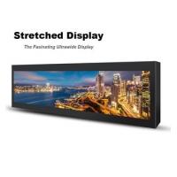 China Commercial Stretched Wall Mount Lcd Display 28 Inch 697.7 * 130.7mm For Subway factory