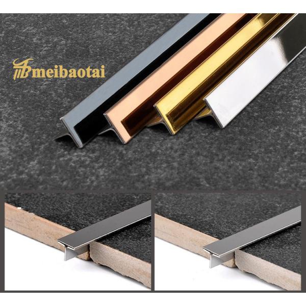 Quality Hairline Stainless Steel Corner Tile Trim 20mm Width 2048mm Length for sale