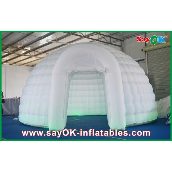 Quality Led Lights Inflatable Air Tent , Diameter 5m Inflatable Dome Tent for sale