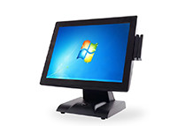 China Compact All In One POS PC , POS System With Cash Drawer A+ Grate LED PANEL factory
