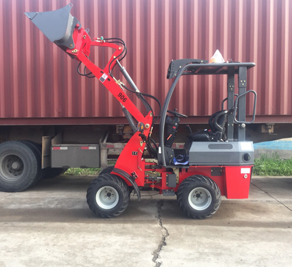 Quality 600KG Mini 906 Electric Compact Wheel Loader With Original Italy Transmission for sale