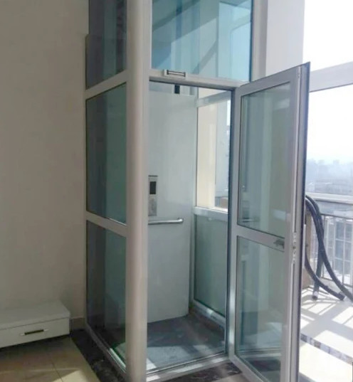 Quality 400KG Glass Hydraulic Elevator 6m 0.4m/s Outdoor Elevator For Wheelchair for sale