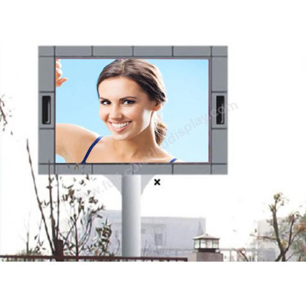 Quality 1 / 2 Scan High Luminance P10 Led Screen Outdoor Advertising With Pole Installation for sale