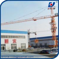 China TC5010 Mobile Tower Crane 50m Working Booom and Rail Travel Base Type factory