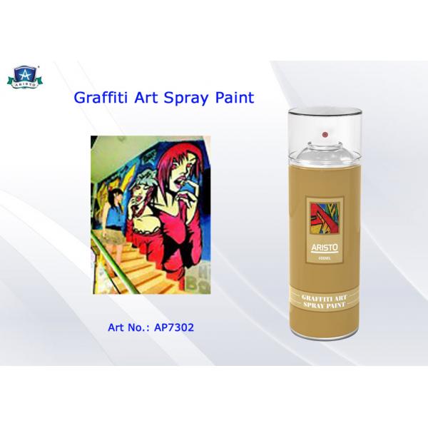 Quality Aerosol Acrylic Art Graffiti Spray Paint Cans for Artist with Normal , Fluo , Metallic Color for sale