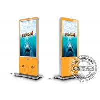 Quality Slim Thin Touch Screen Digital Signage Wifi Android System Metal Case Interactiv for sale