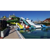 China Water Amusement Park Rides Game Big Fiberglass Slide for Sale factory