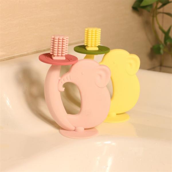 Quality Silicone Baby Teether BPA Free Soft Texture Soothes Sore Gums Teething Relief for sale