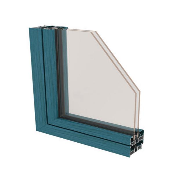 Quality Thermal Break Window Aluminium Extrusions Triple Glazed Window Aluminum Profile 128 Series for sale