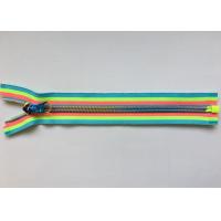 Quality Rainbow Coloured Cotton Webbing Straps Gradient Teeth Zipper With Original for for sale