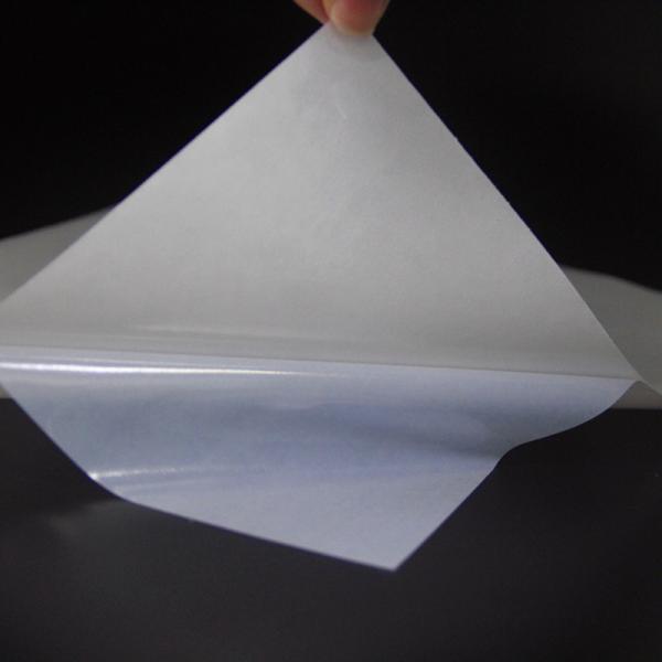 Quality 0.08mm ThicknessPES / PVC Hot Melt Adhesive Film Heat Resistant Self Adhesive for sale