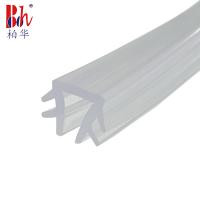Quality Transparent PVC Weather Stripping Soft Glass Clip Strips For 5mm Glass for sale