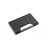 China 65g Promotion PU Leather business cards holder Magnetic Card Case 64*97*17mm factory
