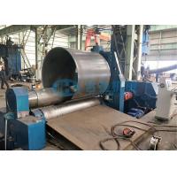 China 60mm Plate Bending Rolling Machine Three Rolls PLC For Shipbuilding Boiler factory
