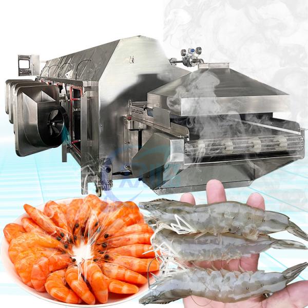 Quality 380V 50Hz Seafood Shrimp Cooking Machine Multifunctional 1000KG for sale