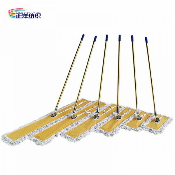 Quality 125cm Cotton Floor Mop Aluminum Handle Full Size 4 Ply Cotton Yarn Wet Mop for sale