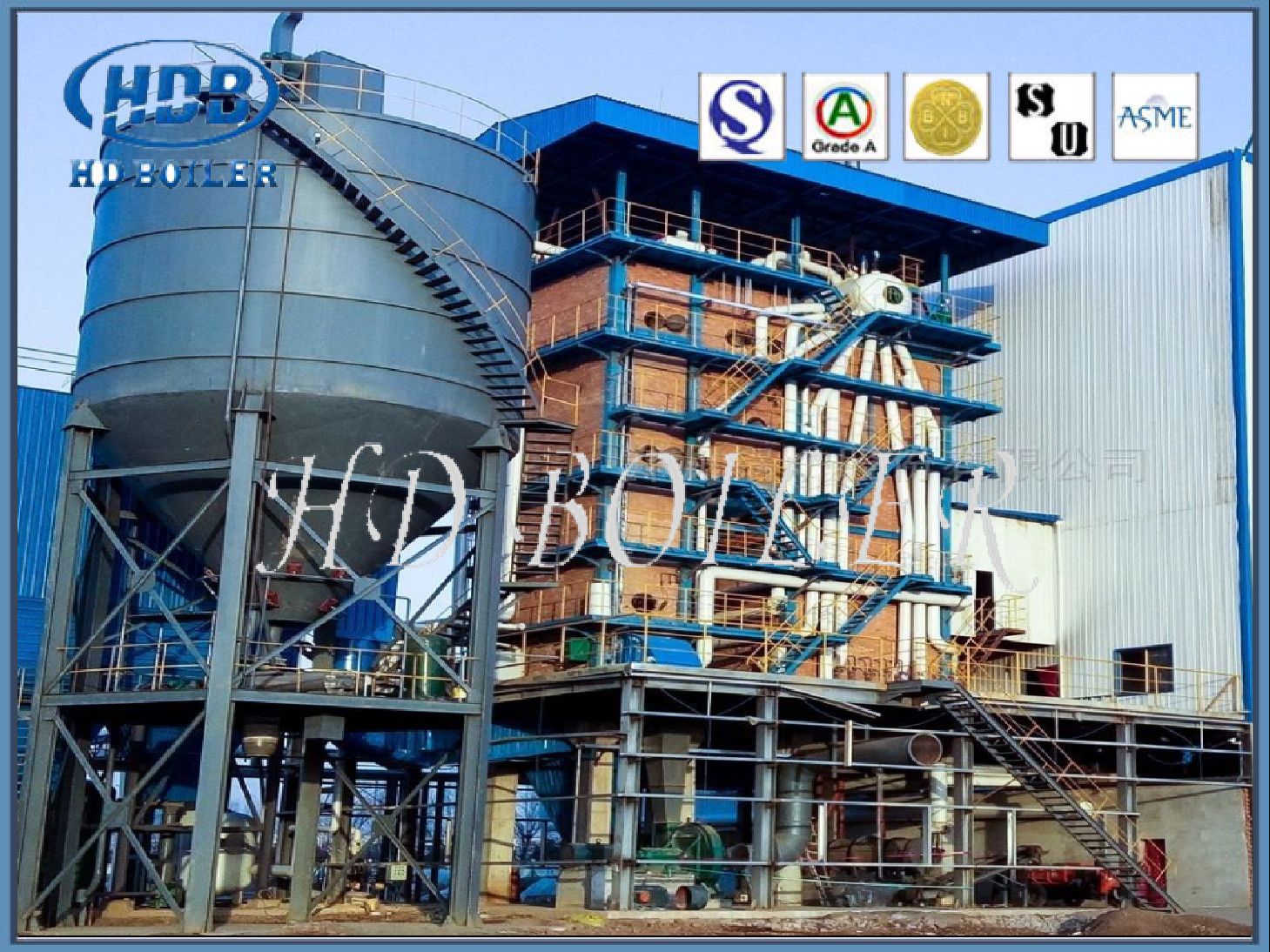 China Professional CFB Boilers For Power Plant , Fluidized Bed Boiler Long Life factory