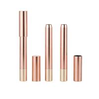China 3.5g Rose Gold Empty Lip Balm Containers Liner Pencil Metal Lipstick Tube factory