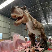 China 15m Realistic Animatronic Dinosaur Lifesize Jurassic Park T Rex Dinosaur factory
