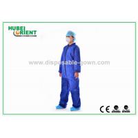 China Anti Virus Disposable Coverall Apparel Adults Non-Woven Safety Protective Clothing factory