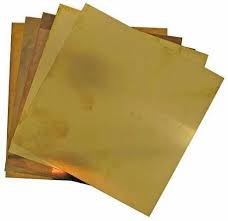 Quality 1mm 3mm 4mm Brass Sheet Plate C1100 SGS ISO Certificate For Refrigerator for sale