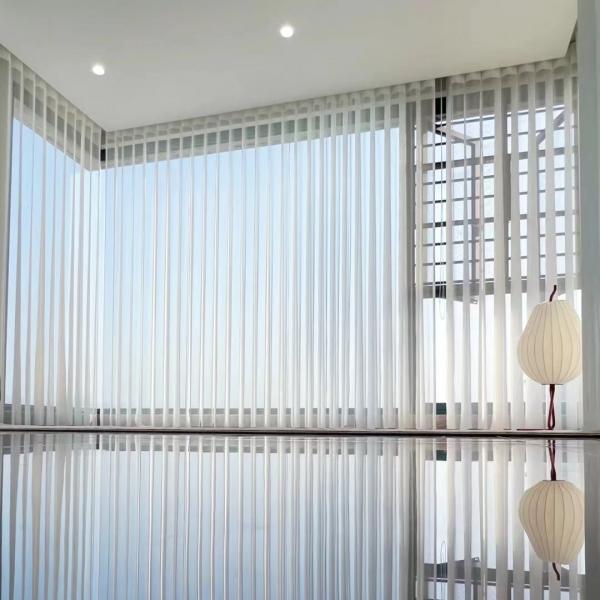 Quality 89mm Fabric Blackout Curtain Blinds Polyester Material For Hotel Hospital for sale
