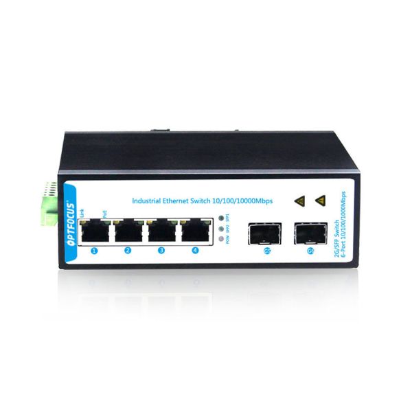 4 Ports Managed Network Switch Industrial Switch 2 Gigabit SFP
