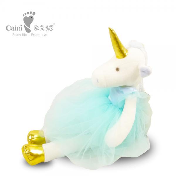 Quality Kids 35cm Animal Mascot Stuffed Toys PP Cotton Unicorn Soft Toy for sale