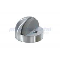 China Commercial Door Hardware 45mm Dull Chrome Zinc Alloy High Profile Dome Door Stop factory