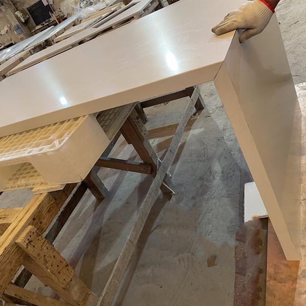 Quality OEM White Marble Countertop Vanity Top For Home Decoration for sale