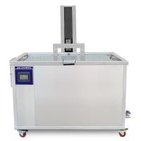 China Custom Made Ultrasonic Parts Cleaner 540L / 140Gal Pneumatic Lift CE Certification factory