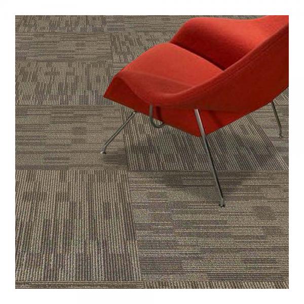 Quality Cost-Effective Carpet PP Carpet Tiles With Soft Non-Woven Backing 50x50 cm for sale