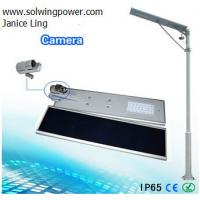 China 20W Integrated Solar Street Light with Camera -Sunpower solar cell IP65 for sale