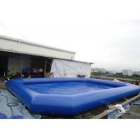 China Mobile portable large inflatable swimming pools with Customized color , Soft PVC Material factory