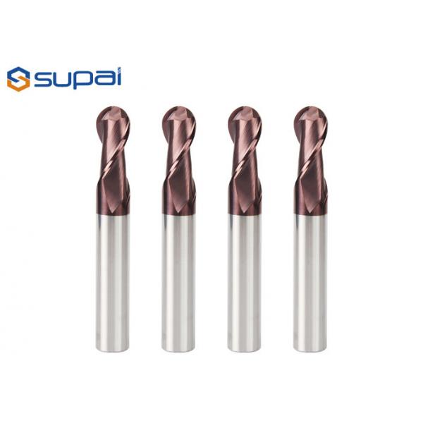 Quality Long Ball Nose End Mill 50 - 150mm Overall Length Solid Carbide End Mill for sale