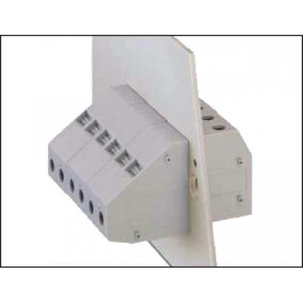 Quality M5 Screw Through Wall Connector Block 100A / 600V 12.1mm Element Width UL94-V0 PA66 / V0 for sale