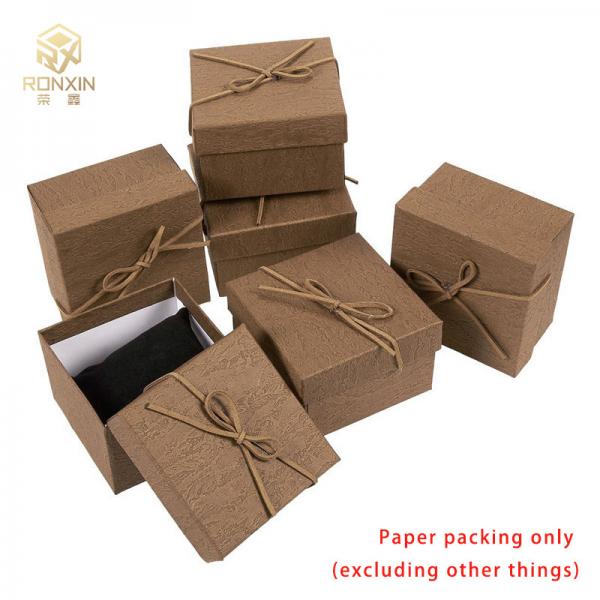 Quality Recycled Customized Rectangular Kraft Paper Gift Box For Sweet Candy for sale