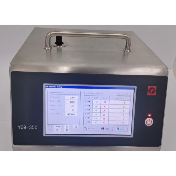 Quality Pharma Cleanroom Y09-350 Laser Air Particle Counter 50LPM 80W for sale