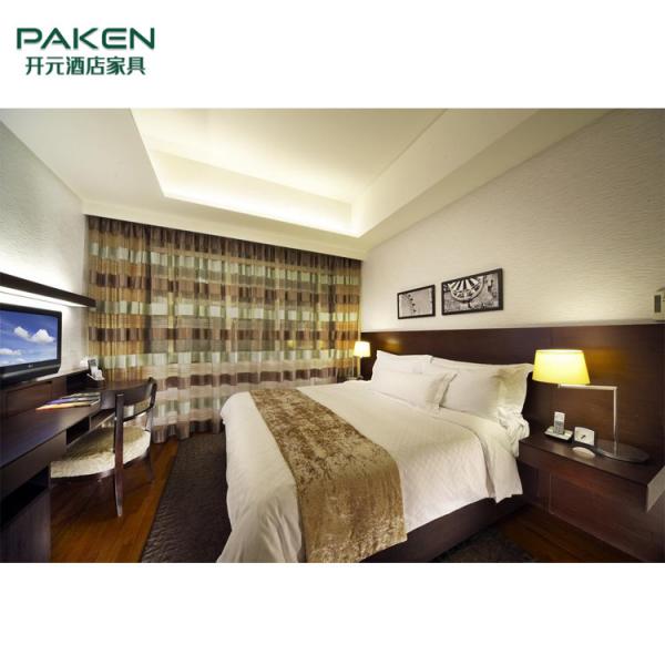 Quality Interior Modern Wood Panel Hotel Bedroom Furniture Sets for sale