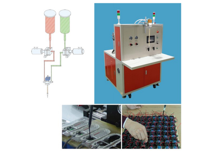 MT-2MIX-12 gear type glue filling machine image 2